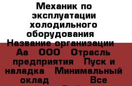 Механик по эксплуатации холодильного оборудования › Название организации ­ Аа , ООО › Отрасль предприятия ­ Пуск и наладка › Минимальный оклад ­ 40 000 - Все города Работа » Вакансии   . Мордовия респ.